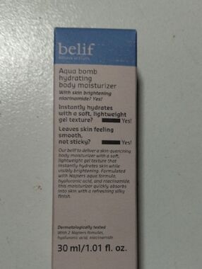 belif Aqua Bomb Hydrating Body Moisturizer -